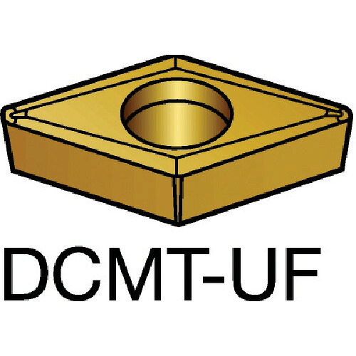 サンドビック コロターン１０７ 旋削用ポジチップ（１３０） ５０１５ DCMT 11 T3 04-UF 5015 (130) 【入数：10】 【609-6506】
