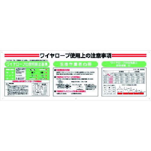 ユニット 標識項目セット ワイヤーロープ 331-13A 【738-2022】