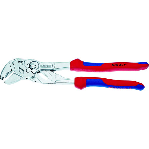 KNIPEX プライヤーレンチ 250mm 航空機仕様 切断角度45度 8605-250-S4 【752-1685】|オレンジ便利