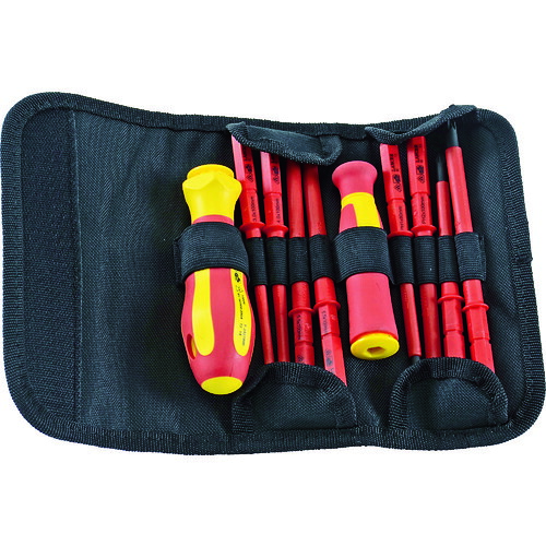 ＴＲＵＳＣＯ 絶縁差替式ドライバーセット（マグネット入り） TZDS-8S 【762-4727】