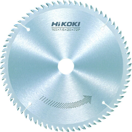 ＨｉＫＯＫＩ チップソー（造作用） １６５ｍｍＸ２０ ７２枚刃 0031-4314 【767-5747】