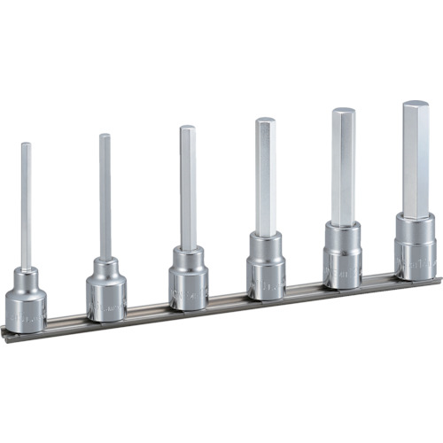 ＴＯＮＥ ロングヘキサゴンソケットセット（ホルダー付） ６ｐｃｓ 差込角１２．７ｍｍ HH406L 【781-1276】