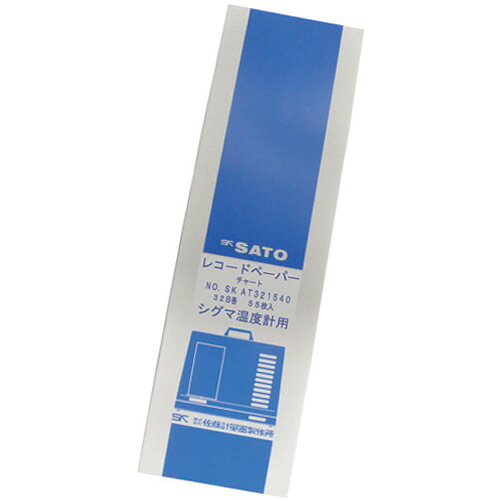 佐藤 記録紙 シグマ２型温度記録計用３２日巻 （７２３０－６４） （５５枚入） 7230-64 【805-1156】