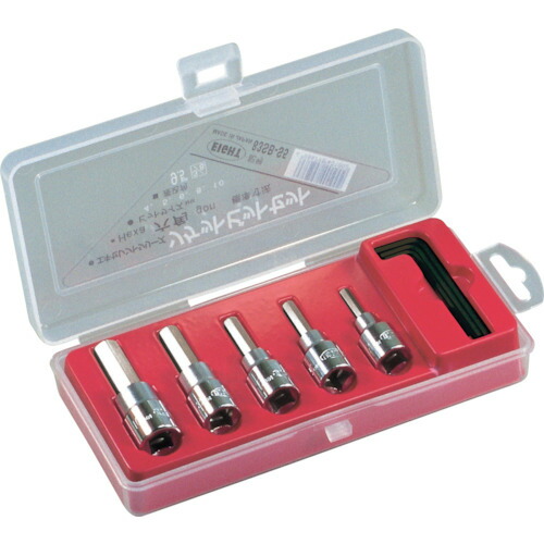 エイト 六角ソケットビット 標準寸法（差込角９．５ｍｍ）５本セット ４～１０ｍｍ 83SB-S5 【811-6178】 4,417円