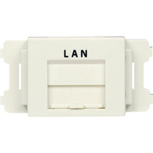 パンドウイット ＪＩＳプレート用シャッター付きアダプタ 白 ＬＡＮ （１０個入） CMAOSSPLMW-X 【814-6585】