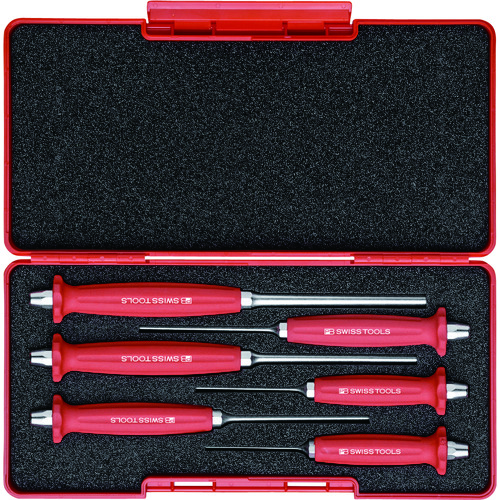 ＰＢスイスツールズ ７５８ＳＥＴ ハンドル付平行ピンポンチ ＢＯＸセット 758SET 【818-7169】