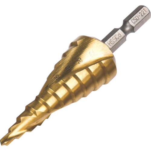 ウイニングボア コバルトステップドリル ４～２２ｍｍチタンコーティング CSD-22T 【821-9174】