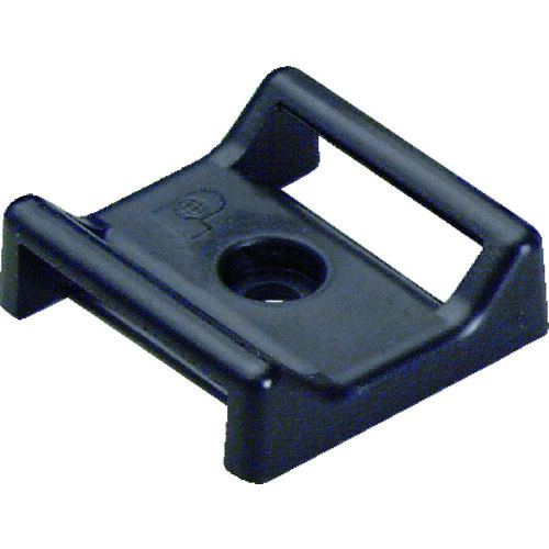 パンドウイット タックタイ用タイマウント ゴム系粘着テープ付き 黒(100個入) ABMT-A-C20 【828-1373】|オレンジ便利