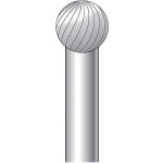 ナカニシ チタンコート超硬カッター 球（シングルカット）刃径９．５ｍｍ刃長９．５ｍｍ 21603 【829-2943】