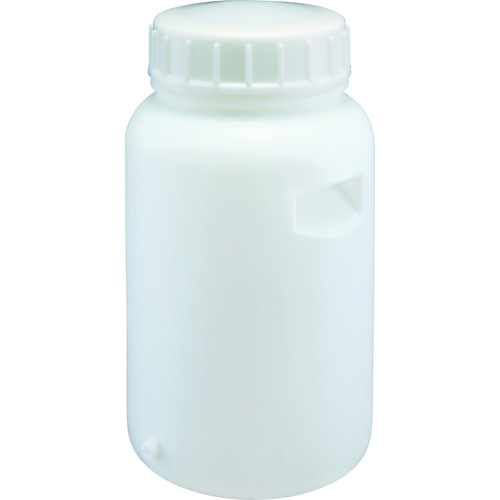瑞穂 ポリタンク 取手付き 広口瓶 50L+3/8ソケット加工 (ソケット付) 009638 【836-6400】|オレンジ便利