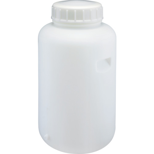 瑞穂 ポリタンク 取手付き 広口瓶 １００Ｌ＋３／８ソケット加工 （ソケット付） 009738 【836-6401】