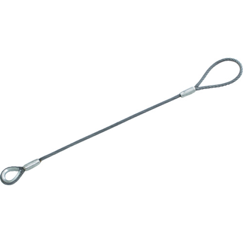 ＴＲＵＳＣＯ ワイヤロープスリング Ｂタイプ アルミロック １２ｍｍＸ５ｍ TWBL-12S5 【837-0586】