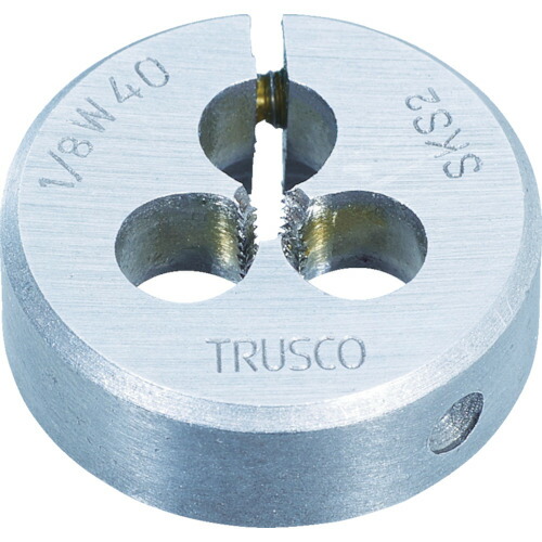 ＴＲＵＳＣＯ 丸ダイス ＳＫＳ ウィット ５０径 ７／８Ｗ９ T50D-7/8W9 【854-9521】