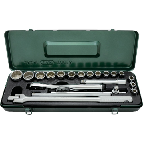 ASH レボウェイブソケットレンチセット12.7□×21PCS VO4250 【855-0865】|オレンジ便利