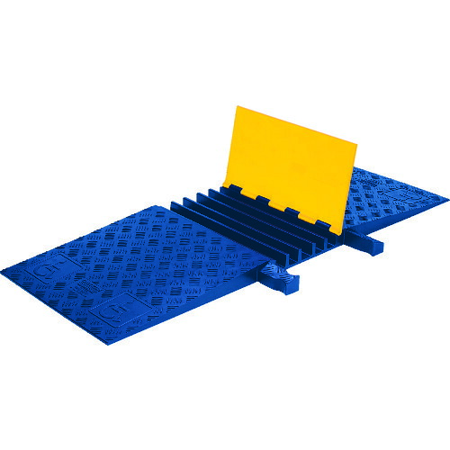 CHECKERS イエロージャケット ケーブルプロテクター ADA YJ5-125ADAY/BLU 【856-1432】|オレンジ便利