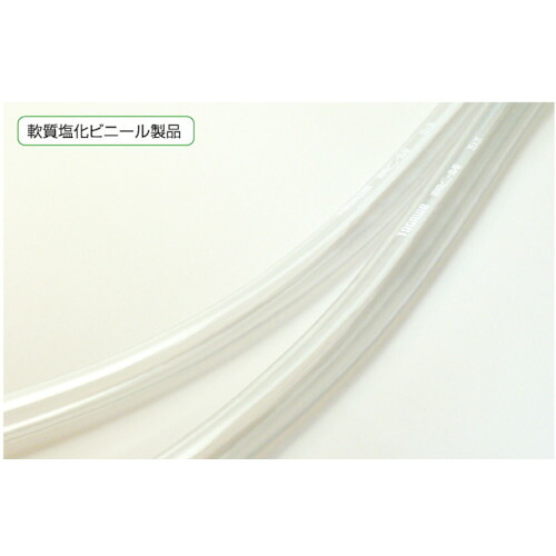 十川産業 十川 透明ビニールチューブ38×44×50m TV38X44X50 【134-7781】|オレンジ便利