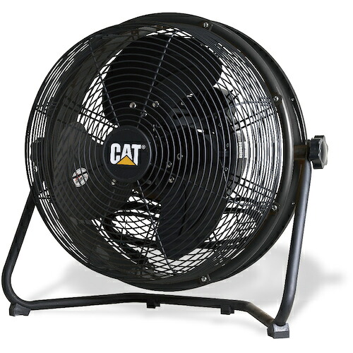 キャタピラー社 ＣＡＴ 工場扇 ３５ｃｍ（壁・床タイプ）羽根軸１８０°半転機能付 ブラック EEMF-14S360BK 【521-7425】