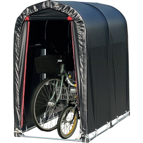 南榮工業 サイクルハウス2台用BK(赤ファスナー) SN3BKTFR 【535-7726】|オレンジ便利