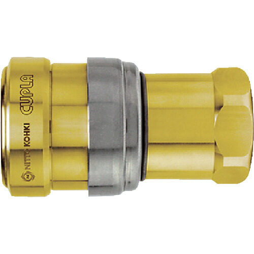 日東工器 日東 ゼロスピルカプラ 真ちゅう製 ふっ素ゴムＦＫＭ（Ｘ－１００）（４２８０７） ZEL-2S BRASS FKM 【546-9087】