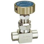 フジキン Fujikin SUS鋼製ニードルバルブ 4.9MPa FUE−15 FINE series PURE FUE-15B 【609-3433】|オレンジ便利