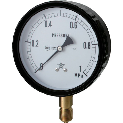 右下精器製造 右下 密閉形圧力計 W411-241-6MPA 【838-3648】
