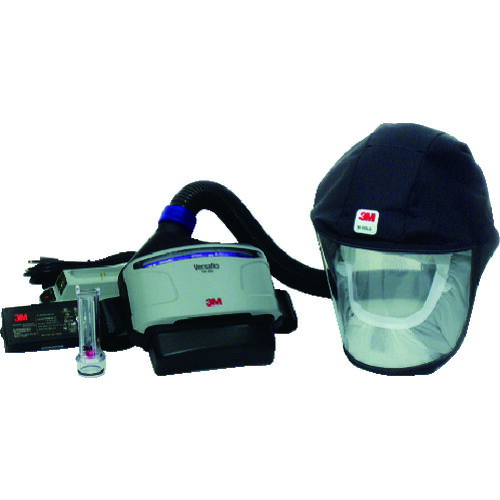 ３Ｍ バーサフロー［［ＴＭ上］］ 電動ファン付き呼吸用保護具 ＪＴＲＳ&minus;３３３Ｊ＋ JTRS-333JPLUS 【125-9052】｜オレンジ便利