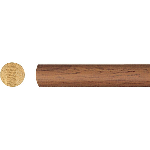 シロクマ ＳＨＩＲＯＫＵＭＡ タモ集成材丸棒 ２０００ ミディアムオーク 2000BR-35W-20-MO 【183-3909】｜オレンジ便利