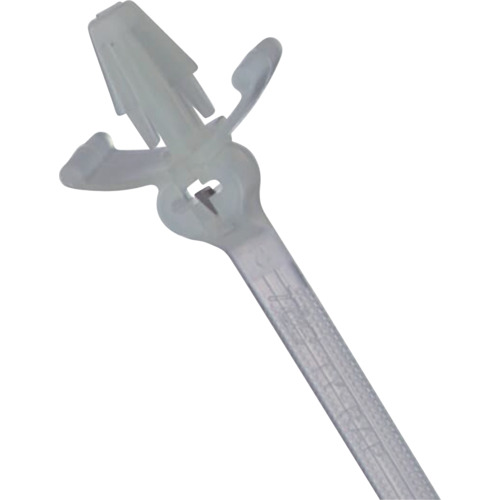 ＴＹ－Ｒａｐ 結束バンド パネル固定用 プッシュマウント 標準 ナチュラル色 羽あり幅３．６×長さ１５１ｍｍ １０００本入り TY54M 【683-2423】