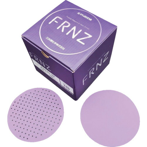 三共 マジック式研磨紙 ＦＲＮＺパープル研磨ディスク ＺＳＣＤ－Ｍ（多孔穴（１５７穴））１２５＃４００ ZSCD-M125-400 【入数：100】 【692-0335】