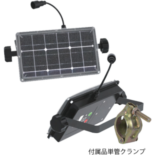 仙台銘板 ソーラーパネル付電源ユニット 光るトラロープ ピカくん用 TRP-SP 【708-1471】