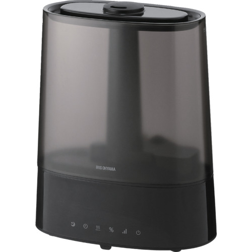 ＩＲＩＳ １１２９００ 上給水超音波ハイブリッド加湿器 ブラック AHM-HUT55A-B 【713-1801】
