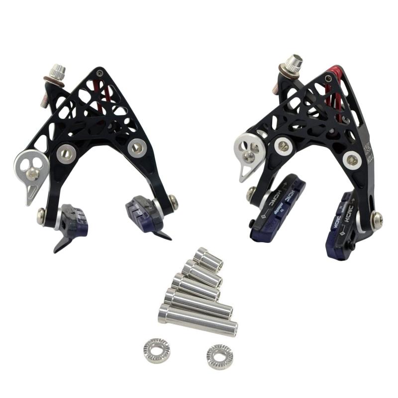 KCNC CB4 Road Bike Brake-Hill Calipers Brake Set (Front & Rear), Black, SK2663