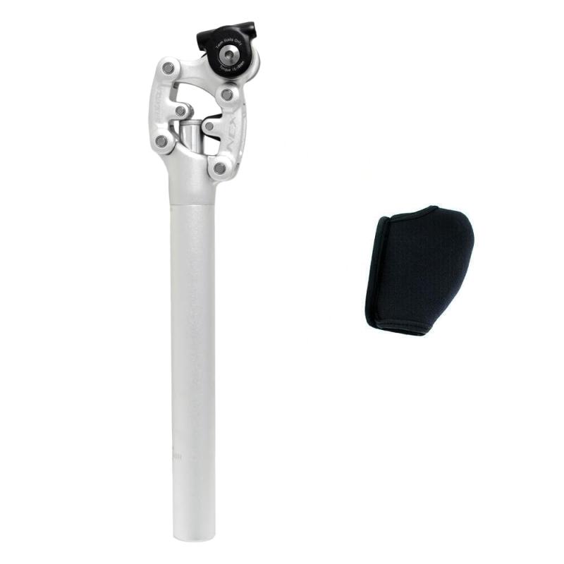 SR SUNTOUR SP12 NCX Suspension Seat Post w/ Protective 30.9X350mm , Silver, VK2754