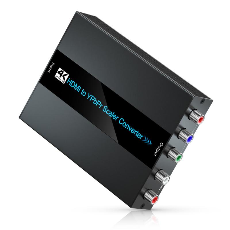 4K/60Hz HDMI to コンポーネントコンバーター（スケーリング機能付き）HDMI to YPbPr変換コンバーターは、480i/576iコンポーネント出力に対応し、HDデバイスからYPbPr出力を介してCRT TVに出力できます
