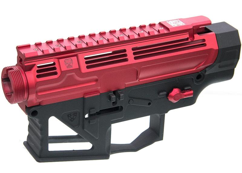 APS PERレシーバーフレーム/レシーバーセット (タイプ2) APS M4電動ガン・VER.2メカボックス対応 (レッド) キーホルダー付