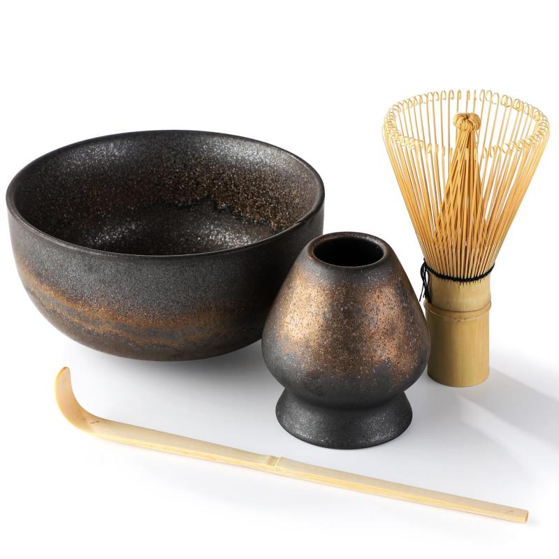 お点前セット 茶道具 抹茶道具 抹茶茶道 茶碗 茶筅立て 茶筅(百本立) 茶杓 碗形茶碗セット