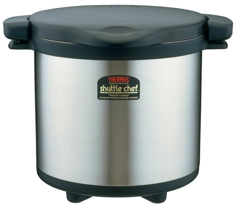 サーモス 無意味さ保温膳立て器 シャトル料理人 8.0L 黒いこと KPS-8001 BK こげつきにくい