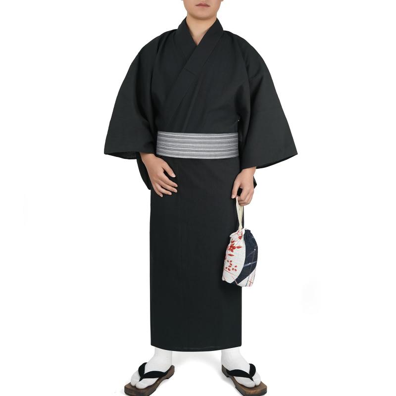 [] 紳士麻綿浴衣(浴衣 メンズ単品販売) 伝統織物技術 S-3Lサイズ対応 多色選択可 夏祭り・温泉・自宅用 浴衣 吸湿速乾 快適着心地