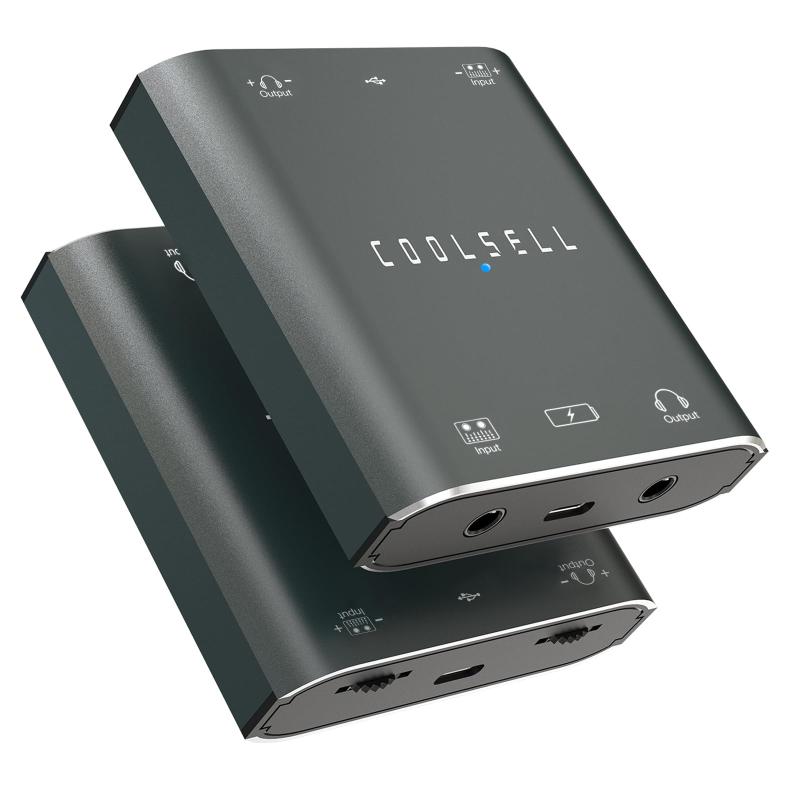 オーディオインターフェイス、ステレオ 24bit/192KHz USB C および iPhone インターフェイス、レコーディング、ライブストリーム、ポッドキャスト用、iPhone、iPad、Mac、Android、PC に対