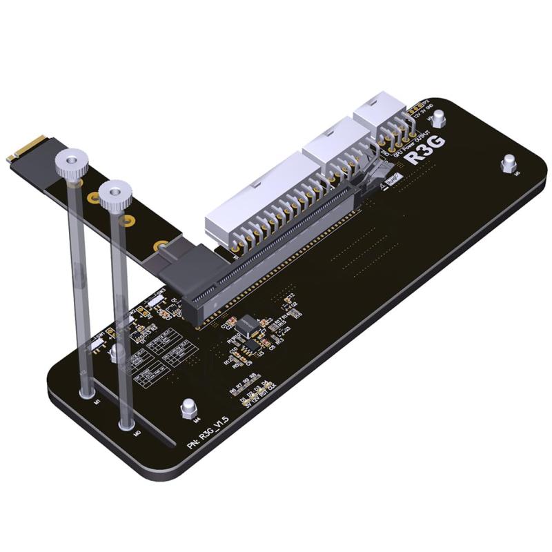 M.2 MキーNVMe外部グラフィックスカードスタンドブラケット64 GbsフルスピードPCIe 4.0 x4ライザーケーブルR43SGのアップグレード版上のグラフィックスカード1660のため