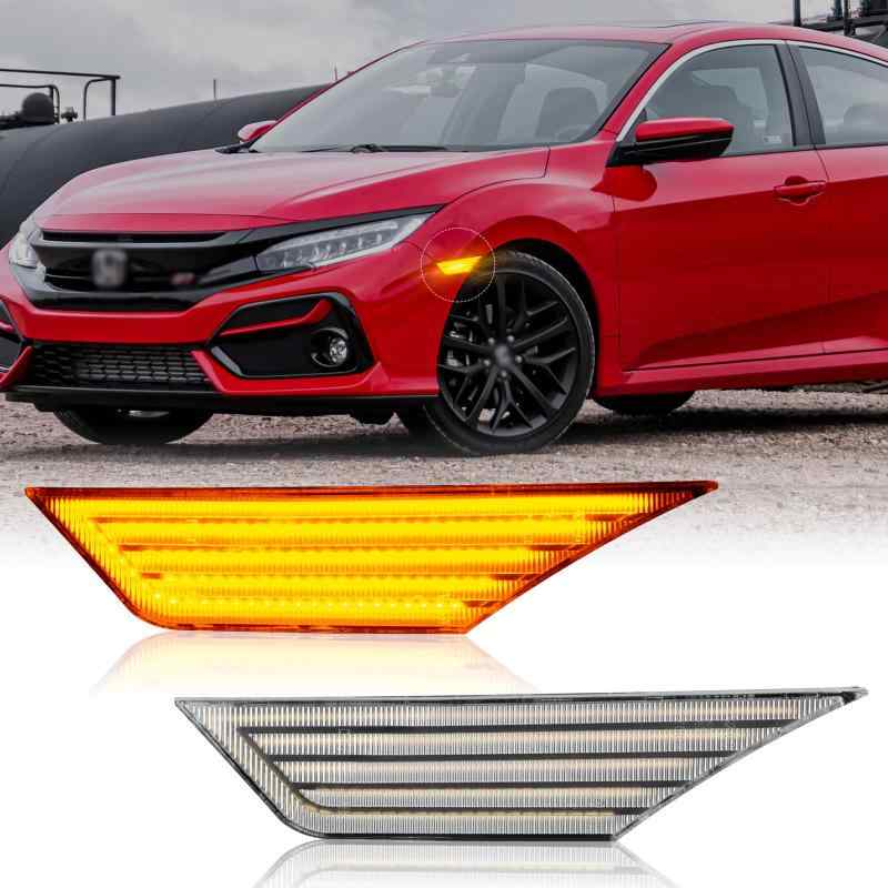 ホンダ 新型 シビック ハッチバック/セダン サイドマーカー ウインカーライト FK7/FK8/FC1 CI タイプR シビック シビックセダン/ハッチバック/クーペ用 純正サイドマーカー 左右SET 点|オレンジアイランド