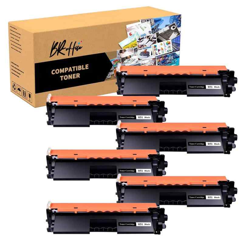 Canon用 加農砲用 CRG-051H取り替えっこトナーカートリッジ CRG051H 051H 刷り上げる枚数純然たると同量の約4100枚 黒いこと 6本書き割り相応う機種:LBP161/ LBP162/ MF262dw/ MF264dw/ MF265dw/ MF266d