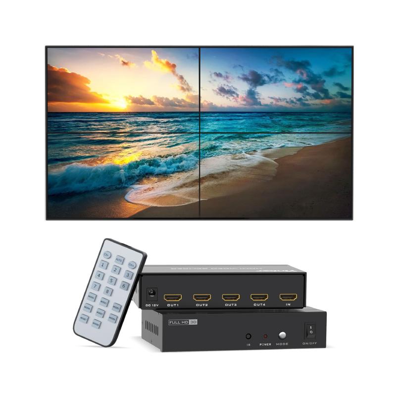 4Kビデオウォールコントローラー、4K@30Hz HDMIビデオウォールプロセッサー