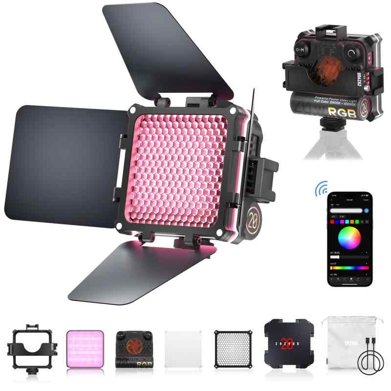 ZHIYUN FIVERAY M20 映像媒体点火装置 調光 内蔵申し受ける式リチウム蓄電池 手持ち点火装置点火装置 自撮り映画化 YouTube 生放送 映像媒体録画「一年」