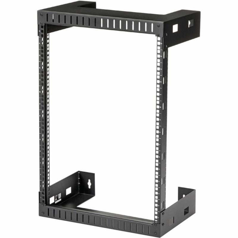 StarTech.com 15U ウォールマウント19インチサーバーラック 2ポストオープンフレーム/壁掛け式 奥行き12インチ RK15WALLO|オレンジアイランド