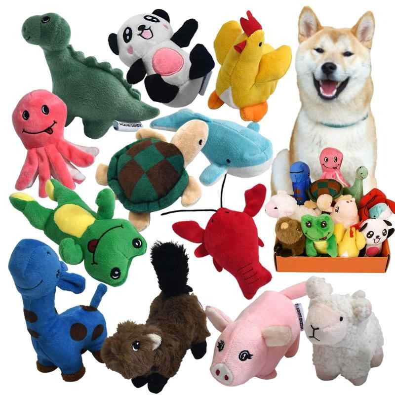 子犬のための aky ぬいぐるみぬいぐるみ犬のおもちゃパック、小さなぬいぐるみの子犬の噛むおもちゃ 12 犬のおもちゃ きしむ音、小型の中型犬のためのかわいい柔らかいペット