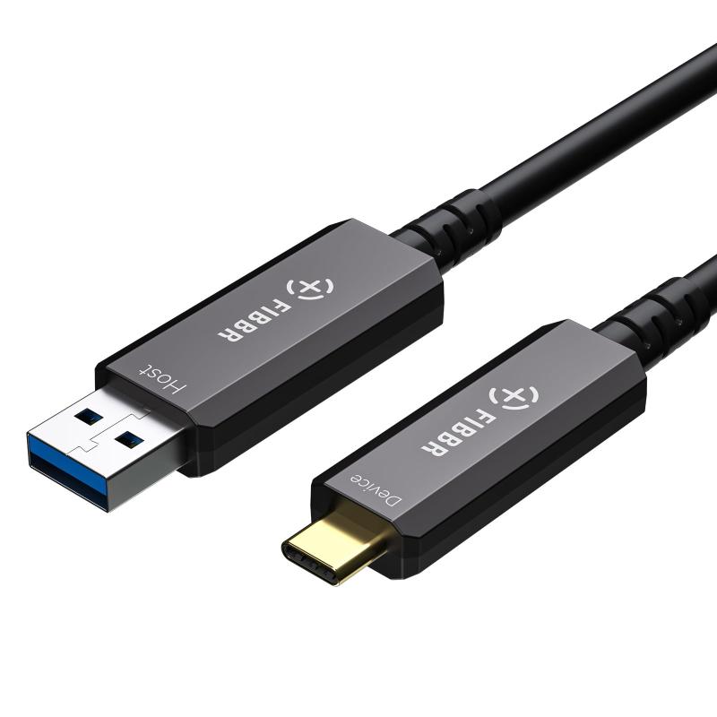 アクティブオプティカルUSB3.2 Cケーブル、10Gbpsの高速USB AからUSB Cケーブル