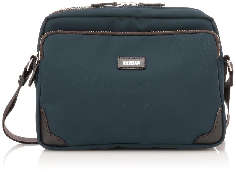 [マッキントッシュ フィロソフィー] MACKINTOSH PHILOSOPHY ショルダーバッグ バルヴェニー 3L 54281 テフロン加工 横型 54281 01 (ブラック)｜オレンジアイランド