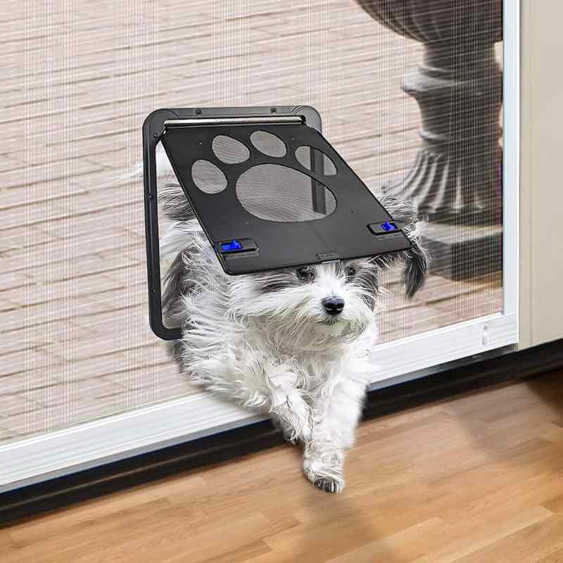 ペットドア 網戸用 犬猫出入り口 犬の網戸 猫ドア 24cm×29cm