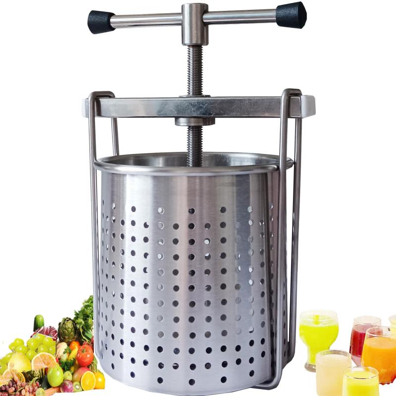 脱水機 手動 果汁しぼり器 野菜 絞り器 ハンドミキサー ろ過器 304ステンレス鋼 ?・紬机 家庭用 業務用